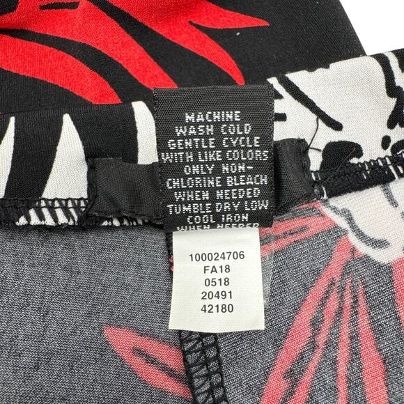 Alfani (S) Wide-Leg Tropical Beach Pants Stretch Pull-On - Picture 5 of 8